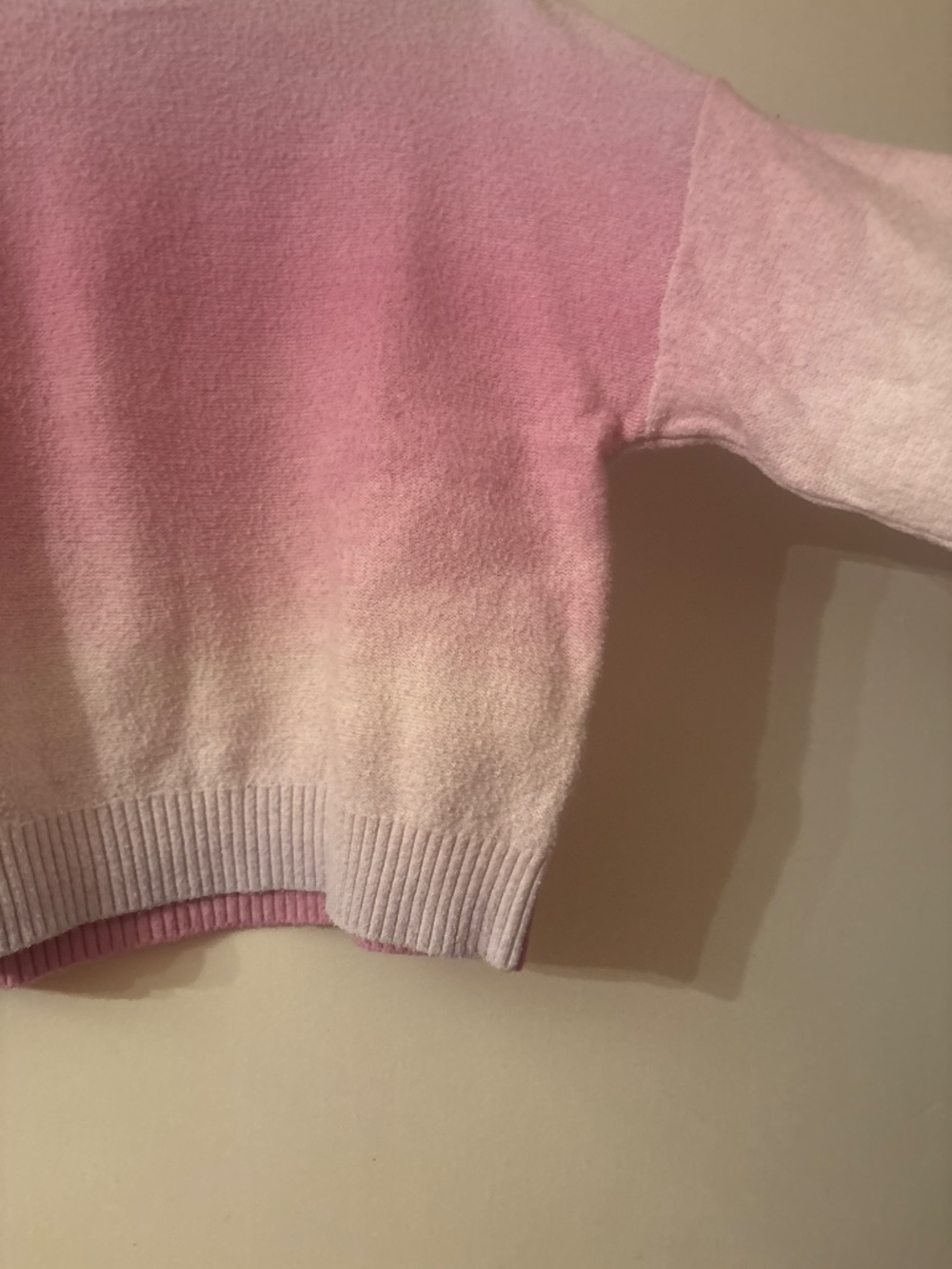 Old Navy purple pink ombre sweater size 6-7 - Picture 2 of 2